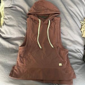 Vuori sleeveless hoodie.